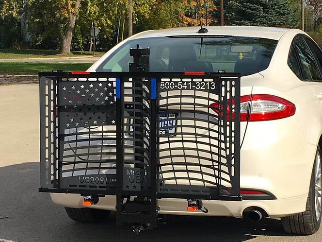 Wheelchair Carrier | Patriotic Electric Lift | Model US208 - Mobility Daddy