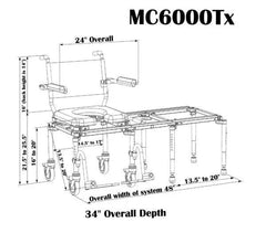 Nuprodx MC6000TX | Compact Sliding Chair with Travel Cases - Mobility Daddy