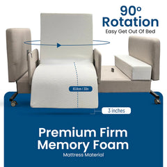 EZLift Bed Elevra Deluxe Rotating Hi-Lo Lift Bed