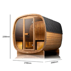 Auris Two Luxury Outdoor Cedar Sauna | Orivon Wellness