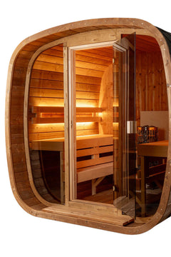 Auris Two Luxury Outdoor Cedar Sauna | Orivon Wellness