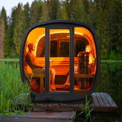 Auris Two Luxury Outdoor Cedar Sauna | Orivon Wellness