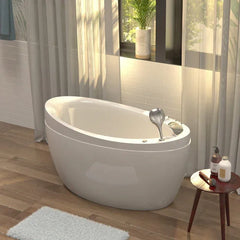 Empava 59″ Freestanding Japanese-Style Air Massage Bathtub with Reversible Drain | Model EMPV-59JT011 - Mobility Daddy