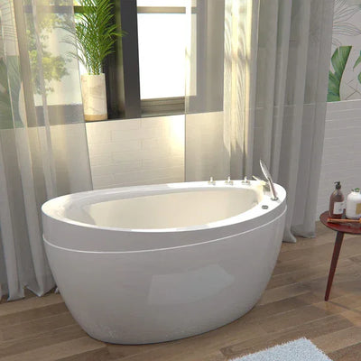 Empava 59″ Freestanding Japanese-Style Air Massage Bathtub with Reversible Drain | Model EMPV-59JT011 - Mobility Daddy