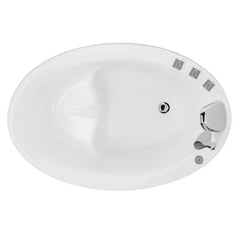 Empava 59″ Freestanding Japanese-Style Air Massage Bathtub with Reversible Drain | Model EMPV-59JT011 - Mobility Daddy