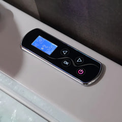 Empava | 67" Alcove Combination Massage Inline Heater LED Tub with Left Drain | Model EMPV-67JT351LED