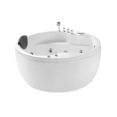 Empava | 59″ Freestanding Round Whirlpool Bathtub with Right Drain | Model EMPV-59JT005 - Mobility Daddy