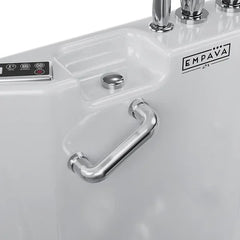 EMPAVA | 54" Alcove Inline Heater Whirlpool Walk-in Tub 2.0 Upgraded with Right Drain - Mobility Daddy