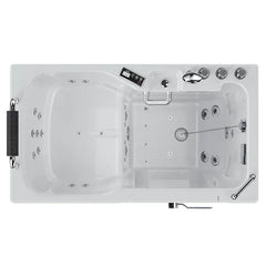 EMPAVA | 54" Alcove Inline Heater Whirlpool Walk-in Tub 2.0 Upgraded with Right Drain - Mobility Daddy