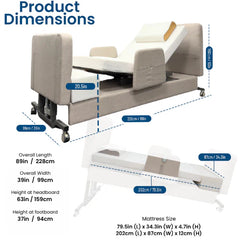 EZLift Bed Elevra Deluxe Rotating Hi-Lo Lift Bed