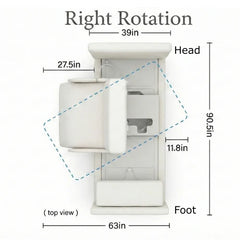 EZLift Bed Elevra Deluxe Rotating Hi-Lo Lift Bed