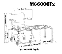 Nuprodx | MC6000TX Portable Travel Commode &amp | Tub Access Slider System