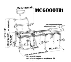 Nuprodx | MC6000Tilt Commode Chair &amp | Tub Access Slider System